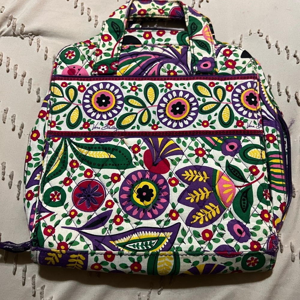 Vera Bradley Purple and Green Floral Bag
